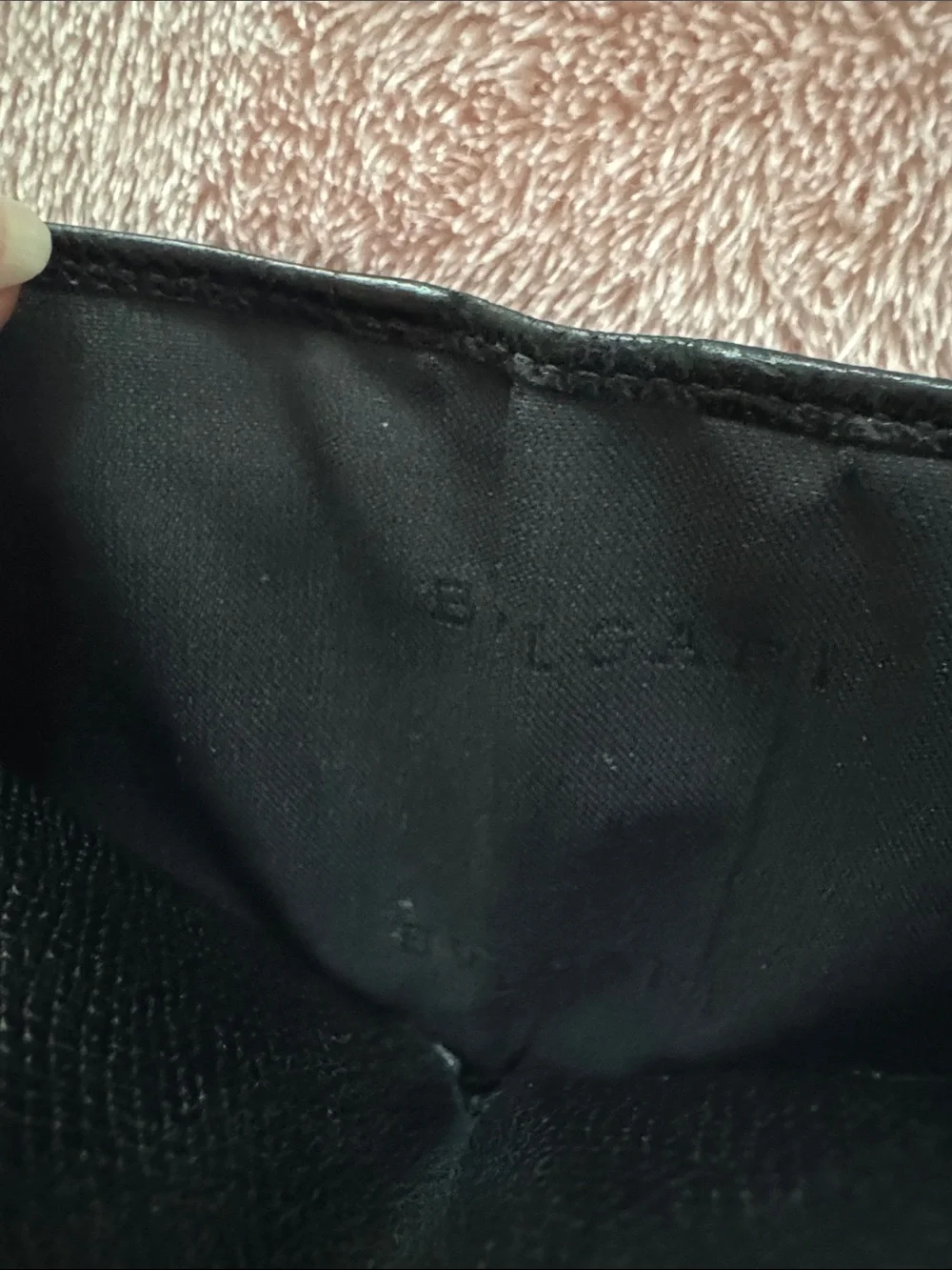 Bvlgari Classic Black Leather Bi-Fold Wallet - Men repaired & refurbished